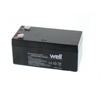 Acumulator 12V 3.2A Well, negru Acumulator 12V 3.2A Well, negru