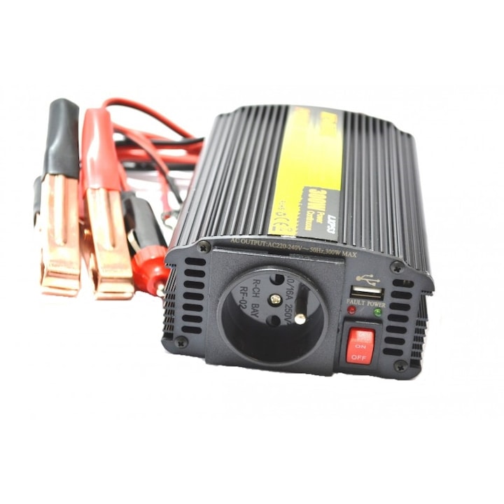 Invertor 300W cu USB, Motor Starter