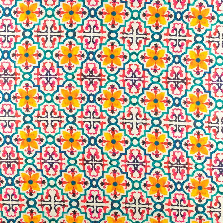 Tesatura, pentru cusut fete de masa, perdele, rochii, taiata 150x50cm, De Culoare Crem