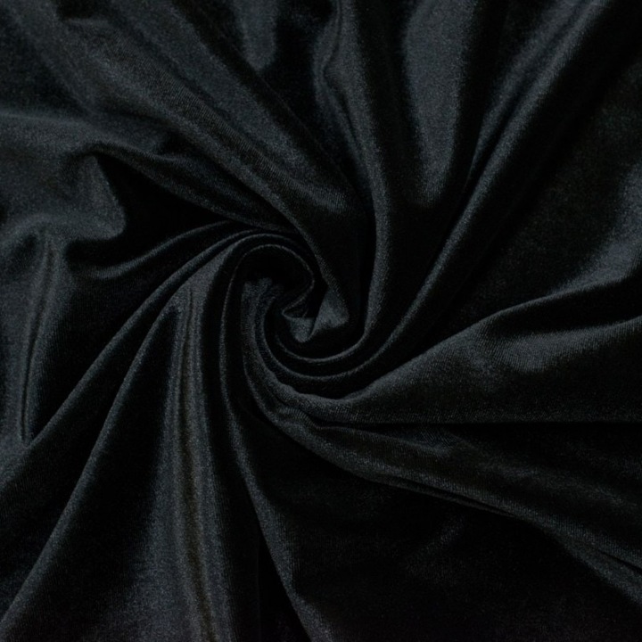 Tesatura pentru cusut fete de masa, perdele, rochii, taiata 150x50cm, Elastic, Negru