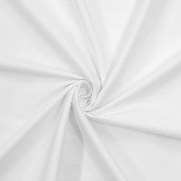 Pentru cusut fete de masa, perdele, rochii, taiata 150x50cm, De Bumbac, Alb