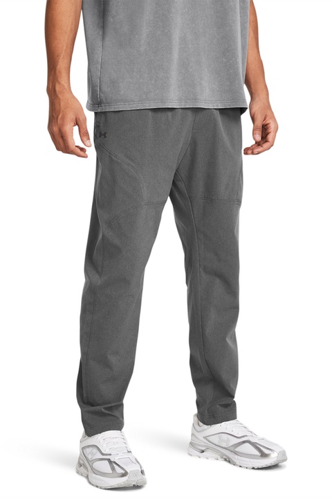 Under Armour, Pantaloni cu talie medie, pentru antrenament, Gri inchis