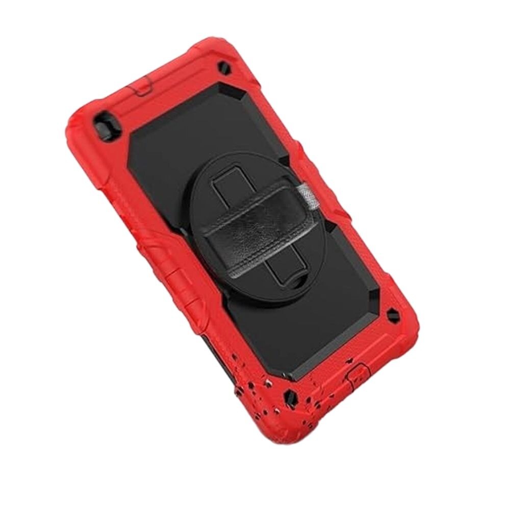 Husa tableta cu suport rotativ pentru Samsung Galaxy Tab A 8.0 2019, rosie, material durabil, protectie 360°