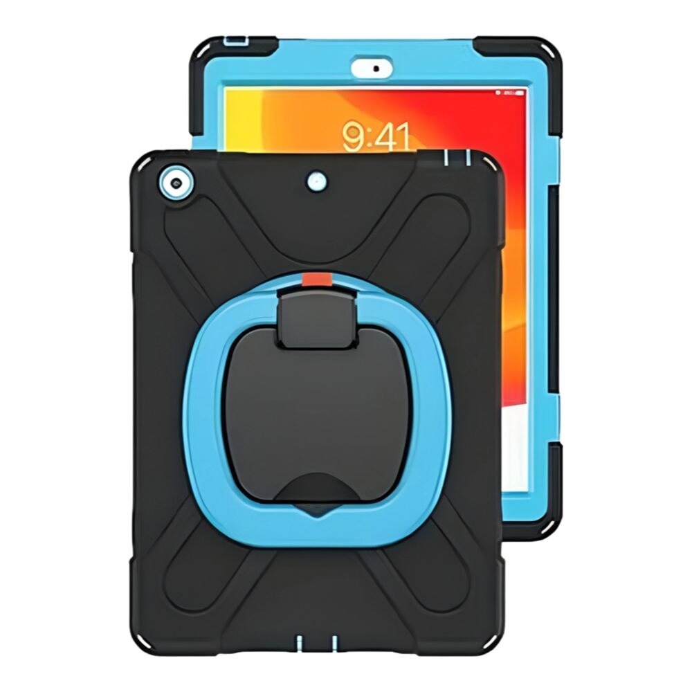 Husa tableta cu suport rotativ pentru iPad 7/8/9 10.2 inch, neagra, design elegant, protectie 360°