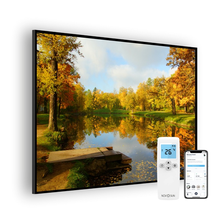 Panou radiant NovoSun ART 1100W - Park cu Termostat WiFi