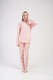 Pijamale de dama din bumbac, Vienetta, confortabile, PD672, Roz