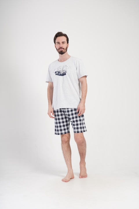 Pijama pentru Barbati, Vienetta, PM519, Gri