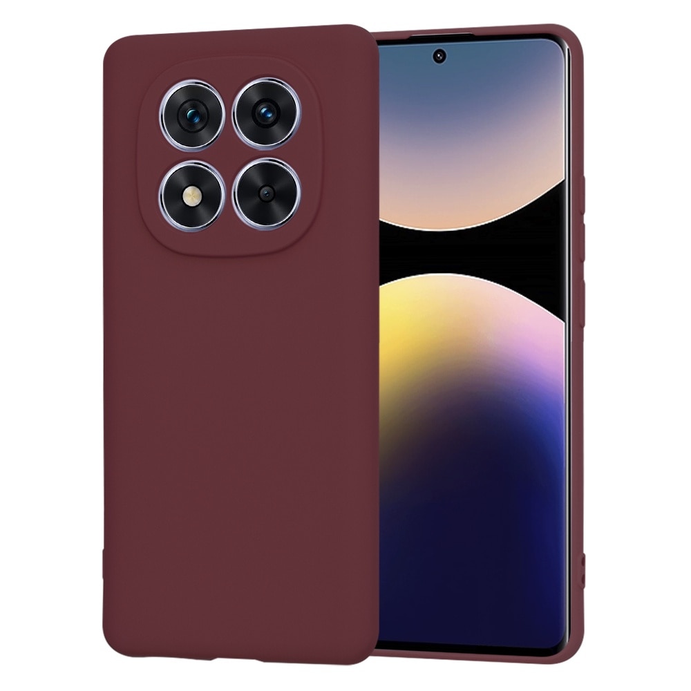 Husa pentru Xiaomi Redmi Note 14 Pro 5G / Poco X7 silicone case plum red