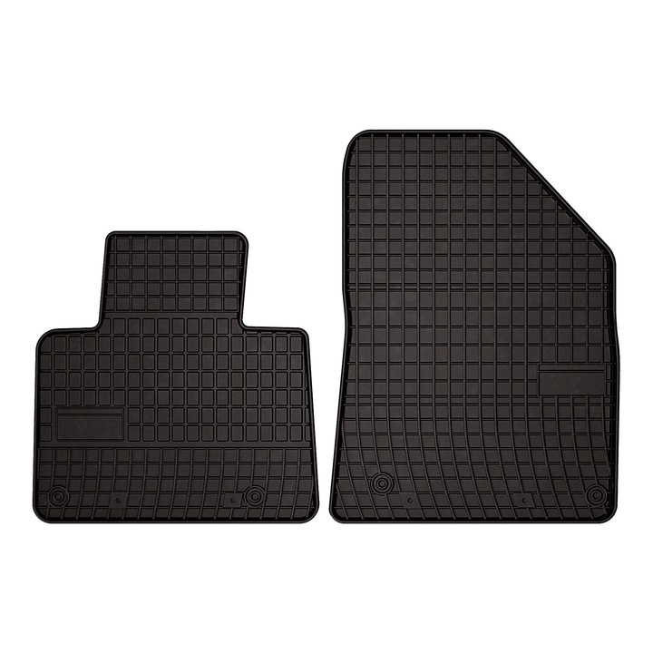 Set cauciuc covorase auto, 2 bucati, presuri auto, pentru: Citroen C5 Aircross (2019-) 2 paturi negru, SolidPRO