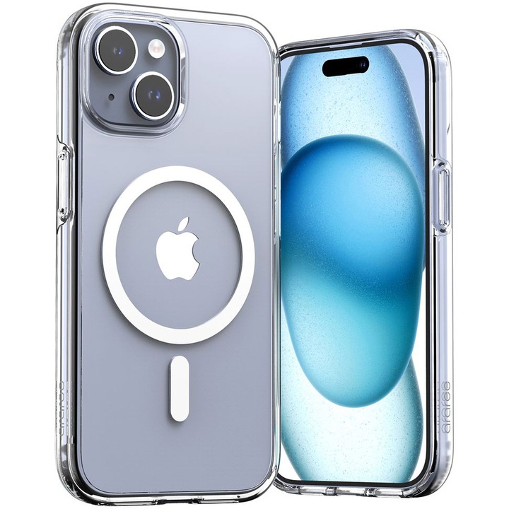 Husa de protectie Araree Duple M MagSafe pentru iPhone 15, Transparent