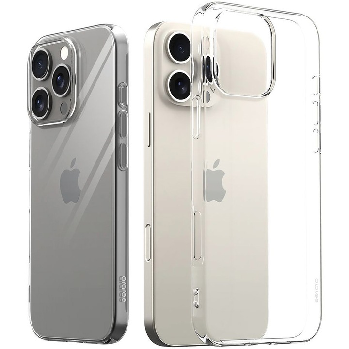 Husa de protectie Araree Silicon Fit pentru iPhone 16 Pro, Transparent