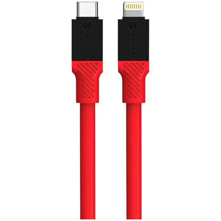 Cablu de Date Tactical Fat Man Cable USB-C/Lightning 1m, Rosu