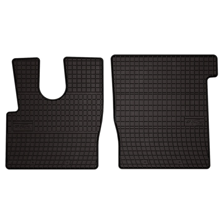 Set cauciuc covorase auto, 2 bucati, presuri auto, pentru: DAF XF XF106 (2013-) Camion, Euro6 negru, SolidPRO