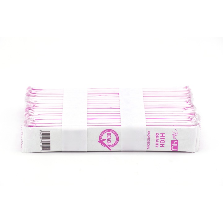 Set 25 pile de unghii NAIL4U BASIC STRAIGHT 180/240, hartie coreeana