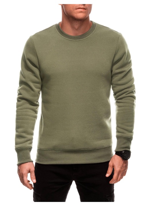 EDOTI EM-SSBN-0100 Суичър, мъжки, без цип, без качулка, Каки