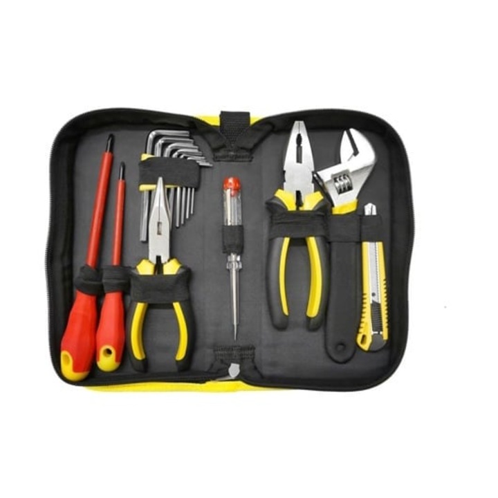 Set combinat 13 piese, 24x13 cm, in cutie transport cu fermoar