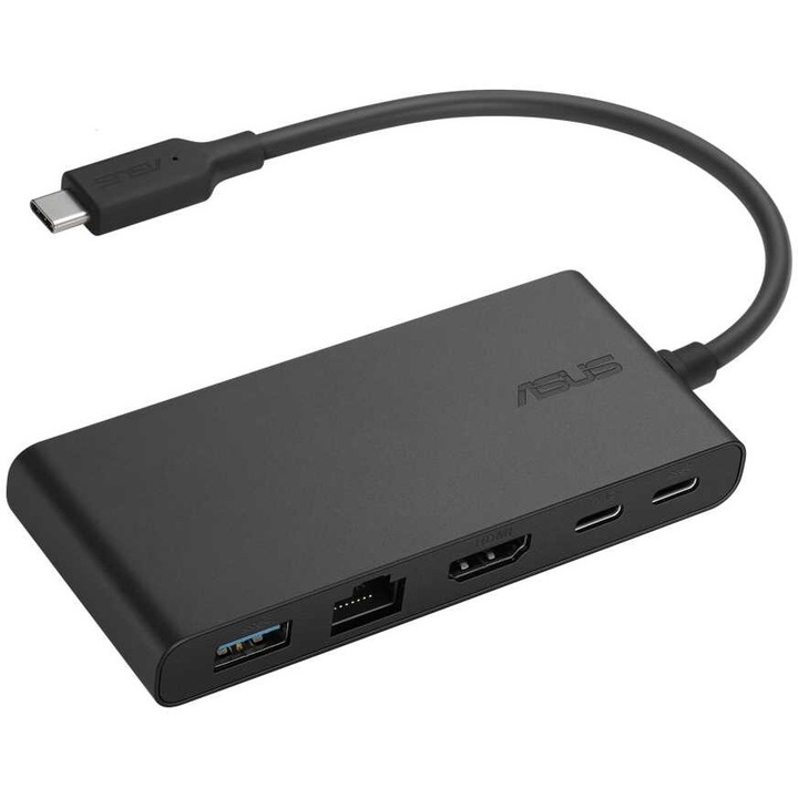Докинг станция, Luka, Asus Dual 4K USB-C Dock DC201, USB 3.0, HDMI, Черна