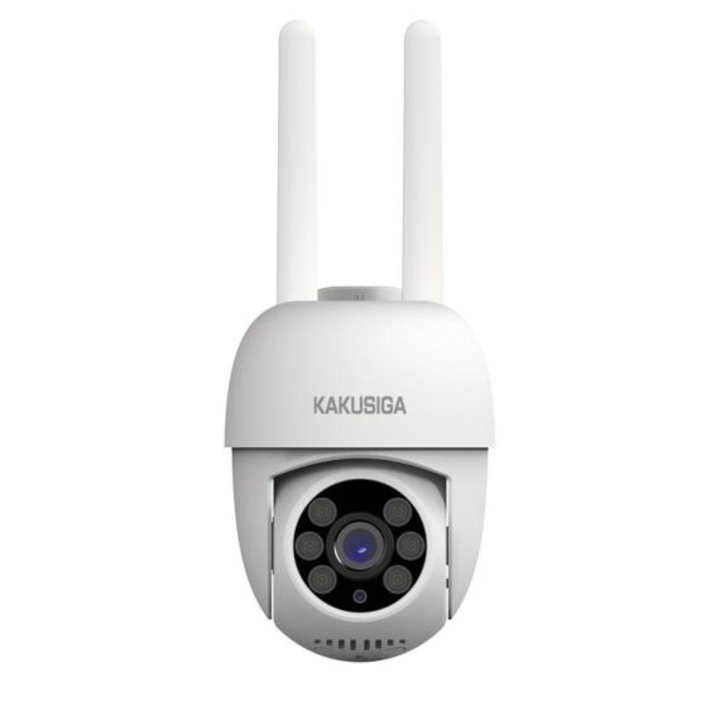 Camera Video de Exterior, Full HD, Nightvision Infrared, Wi-Fi, WHITE
