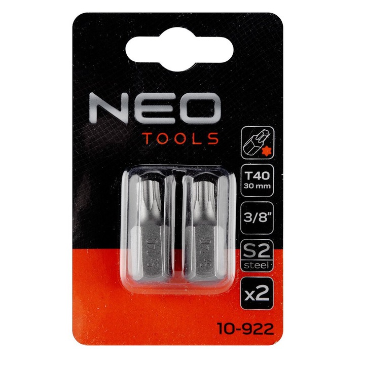 Set 2 x Bit TORX T40 S2 Neo, 30mm