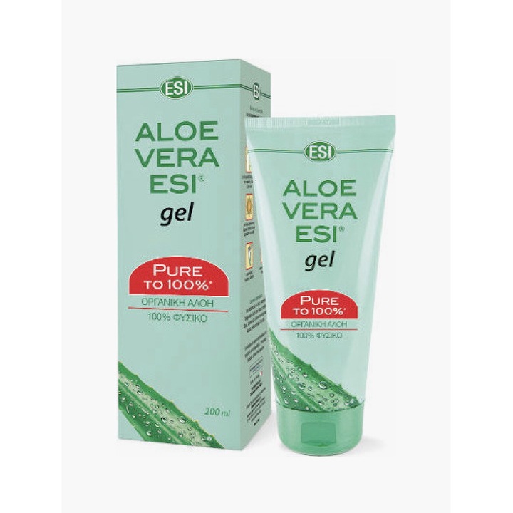 Gel pur de Aloe Vera pentru uz extern 100 ml, 100% ingrediente de origine naturala, ESI