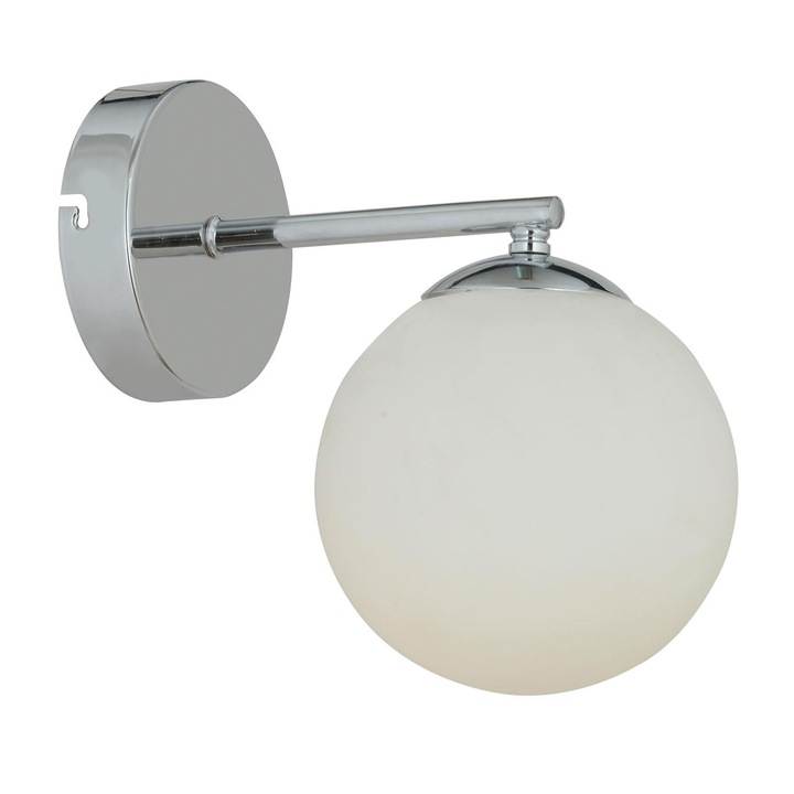 Стенна лампа HubRom, ELVIN 3525-01-CH 15x17 cm 1xE27-60W Chrome