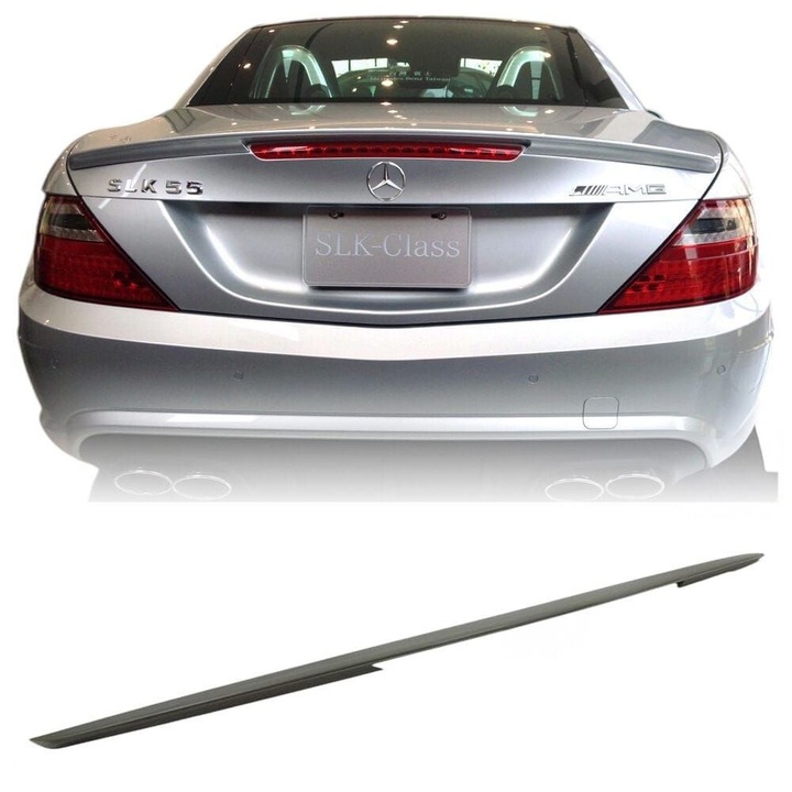 Eleron portbagaj compatibil Mercedes SLK R172 plastic negru ABS ( nevopsit ) calitate premium, potrivire perfecta, model AMG