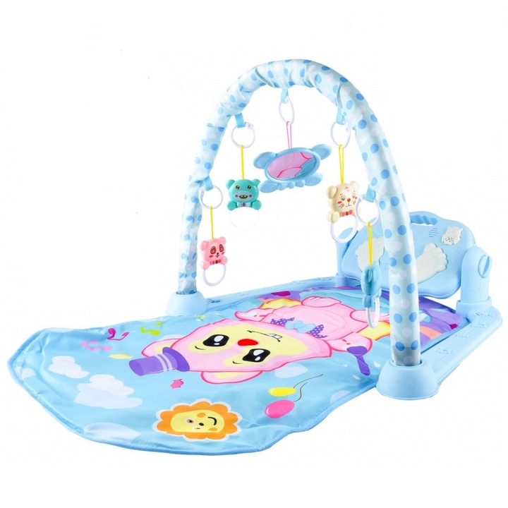 Salteluta de joaca interactiva pentru copii cu activitati FunnTeddy