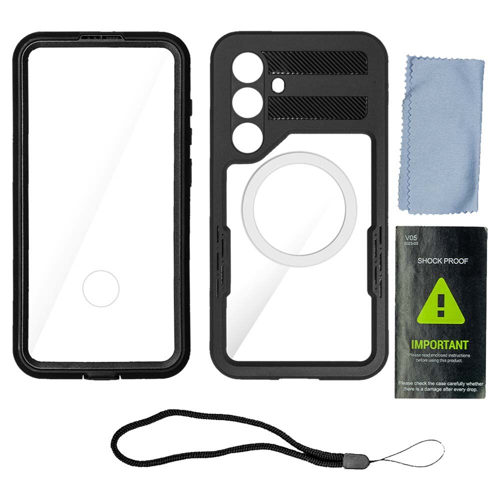 Husa SILKASE Diving pentru Samsung S25 Plus, waterproof, shock proof protectie apa, negru
