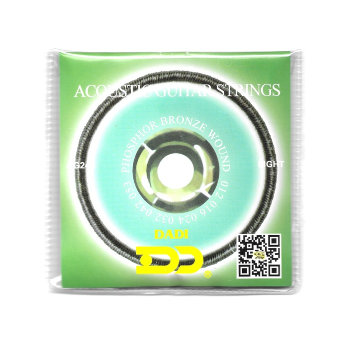 Set corzi chitara acustica, Dadi AG240, metalice, fosfor bronz, light, 12-53