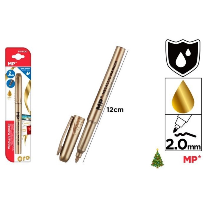Marker permanent auriu 2 mm PE180P-O MP