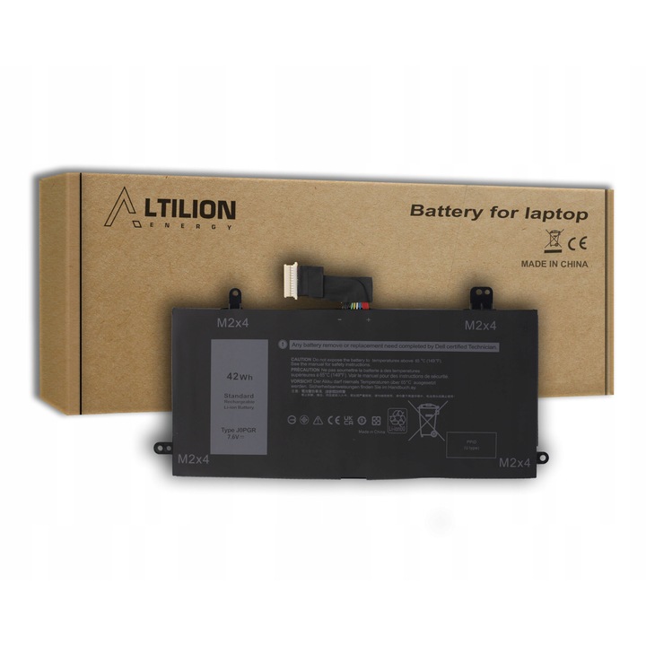 Altilon laptop akkumulátor, ALT006DL modell, 5250 mAh, 7,6 V, kompatibilis a Dell Latitude 5285 2-in-1, 5289, 5290 2-in-1