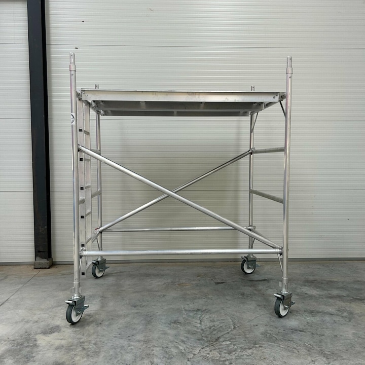 Schela mobila dubla din aluminiu 2*1.35 m