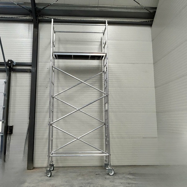 Schela mobila simpla din aluminiu 5*0.75 m