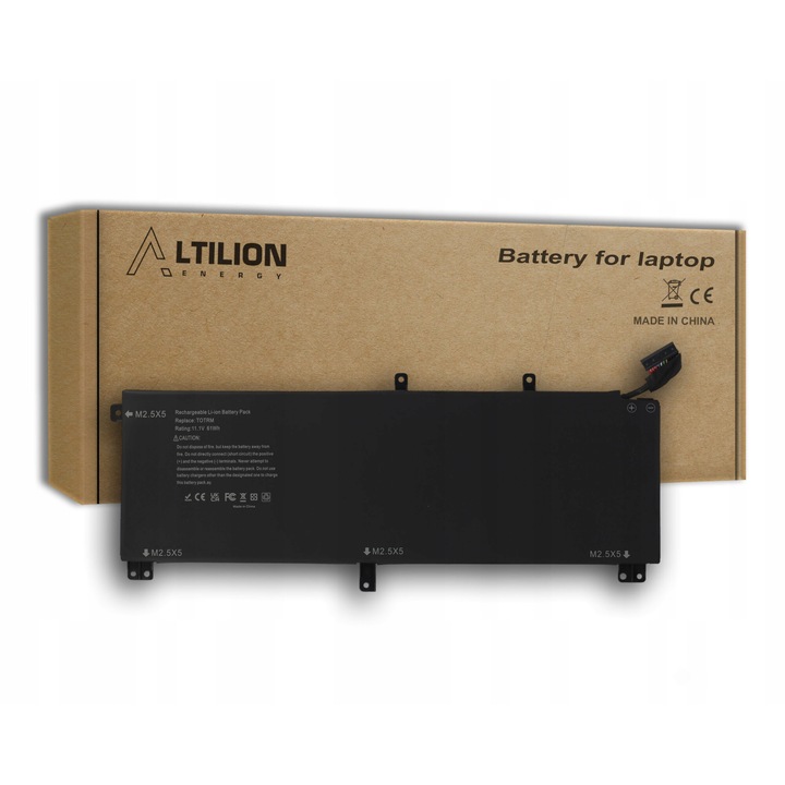 Батерия за лаптоп Altilion, модел AL9530DL61W, 5450mAh, 11.1V, съвместима с Dell Precision M3800 и XPS 15 9530