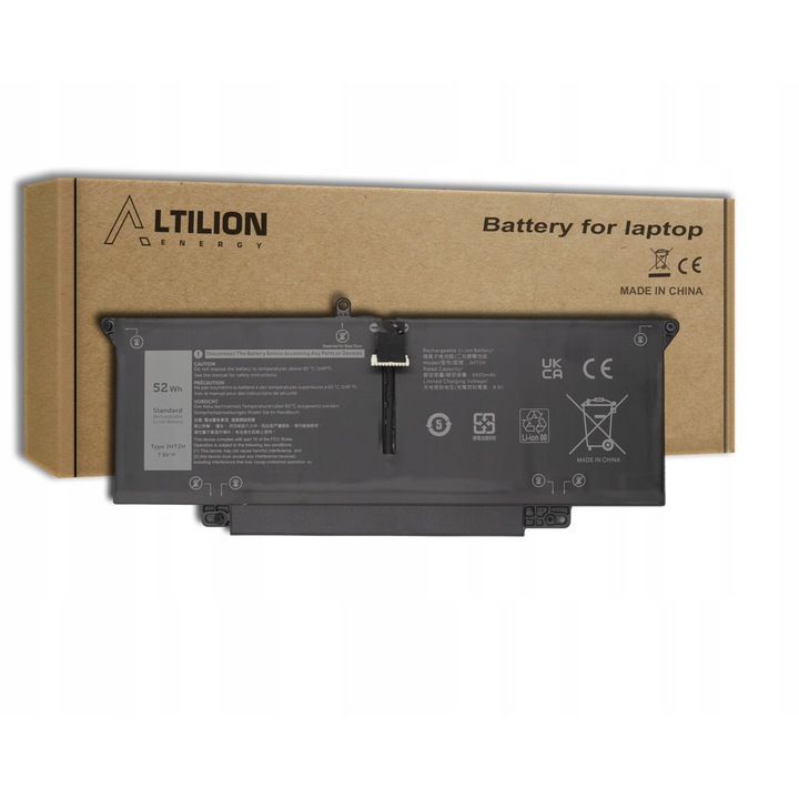 Altilon laptop akkumulátor, ALT030D modell, 6500 mAh, 7,6 V, kompatibilis a Dell Latitude 7310 7410 készülékkel