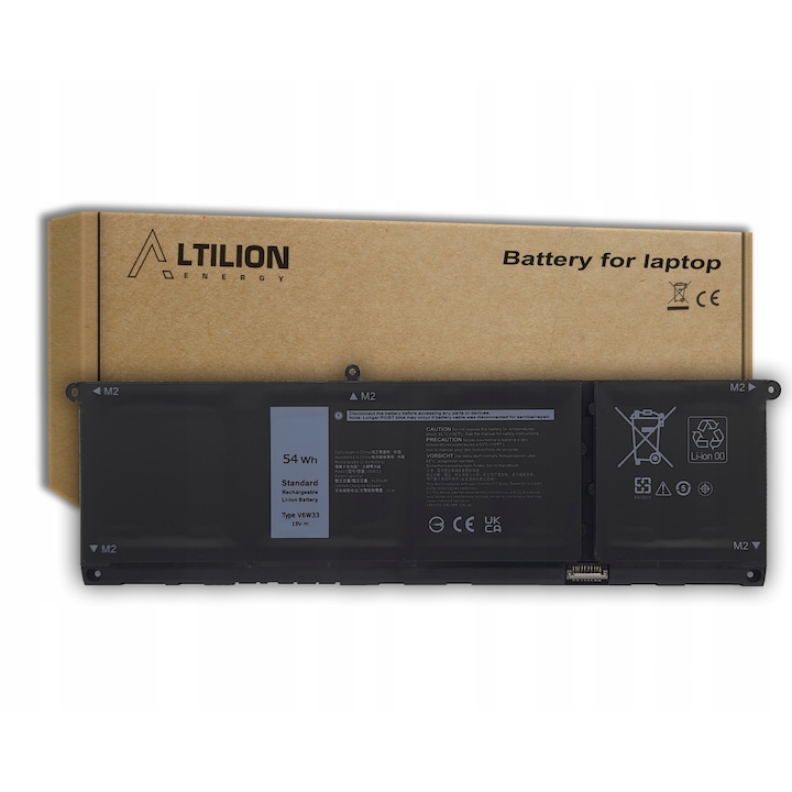 Altilion V6W33 laptop akkumulátor, 3420 mAh, 15 V, Li-Ion, Dell Inspiron/Vostro/Latitude számára