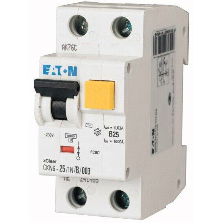 Автоматичен предпазител Eaton CKN6 2P C10 30mA 6000A, 230V