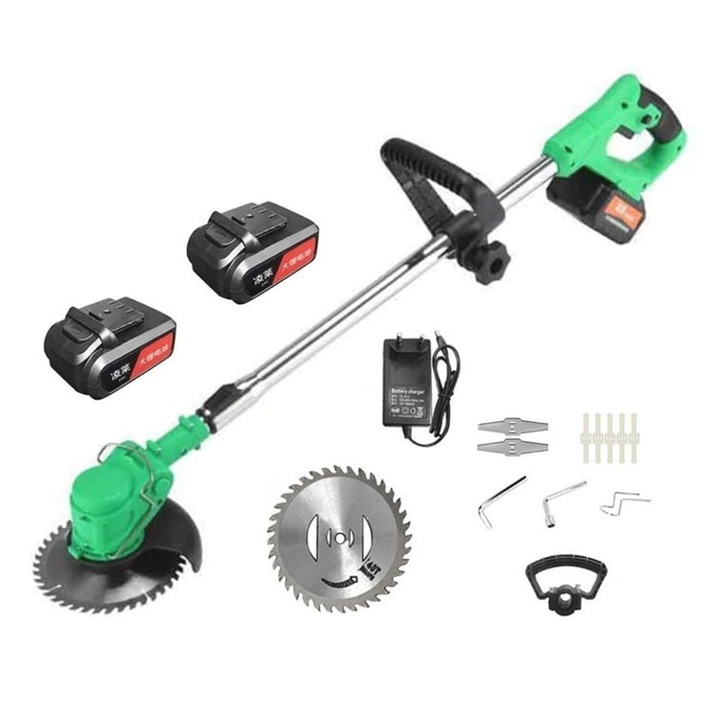 Електрическа коса за храсти - 800W, 18000 RPM, 2x 48V батерии, 4000 mAh
