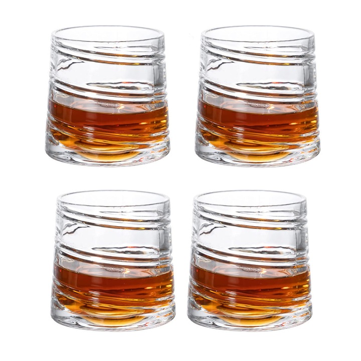 Set 4 pahare whisky, 250 ml