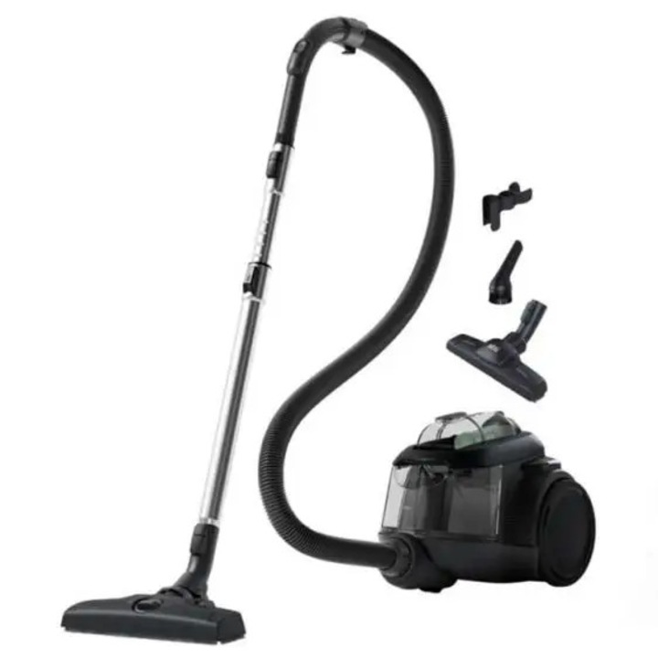 Aspirator fara Sac AEG Clean 6000 Eco AL61C2ÖKO, Castigator ETM Test (Foarte Bun), 60% Material Reciclat, 550 W, Duze Suplimentare, Roti Soft, 74 dB, Raza de Operare 12 m, Capacitate 1.6L