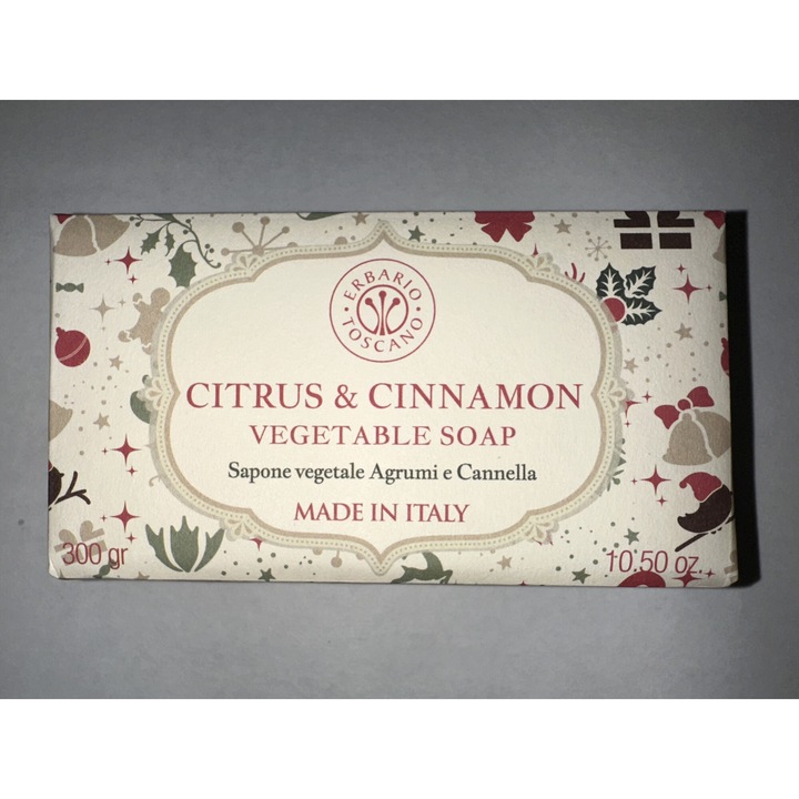Растителен сапун, Erbario Toscano, Цитрус и канела, 300 гр