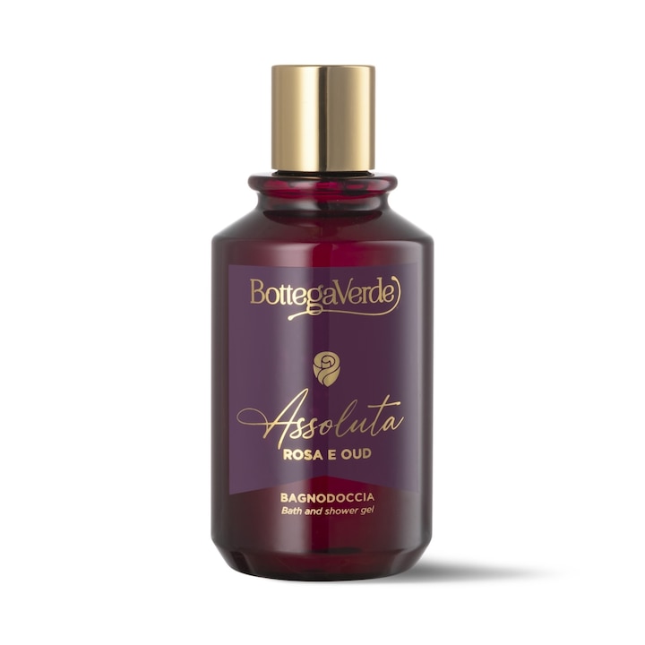 Хидратиращ душ гел с аромат на роза и уд - Assoluta, 250 ML, Bottega Verde