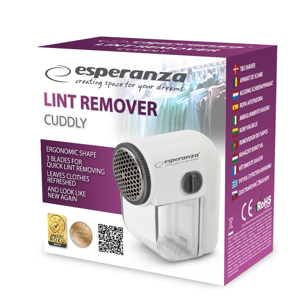 Instrument ECS003E pentru indepartarea scamelor,80x75x40mm, cu container, alb cu gri