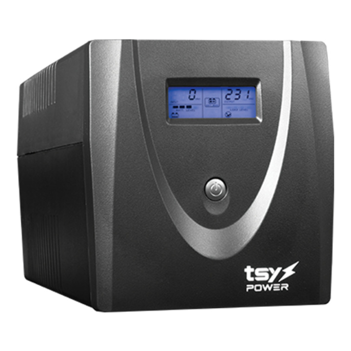 UPS TSY Power, 1200VA/720W, LCD, line interactive, 4 x Schuko TSY-MP-1K2-LCD