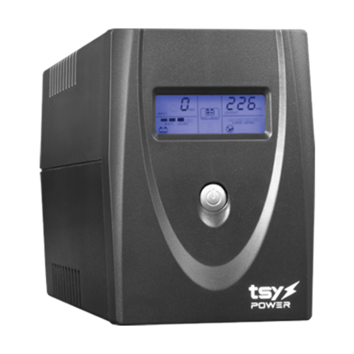 UPS TSY Power, 600VA/360W, LCD, line interactive, 2 x Schuko TSY-MP-0K6-LCD