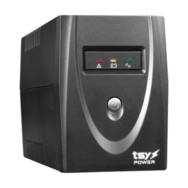UPS TSY Power, 600VA/360W, LED, line interactive, 2 x Schuko TSY-MP-0K6-LED