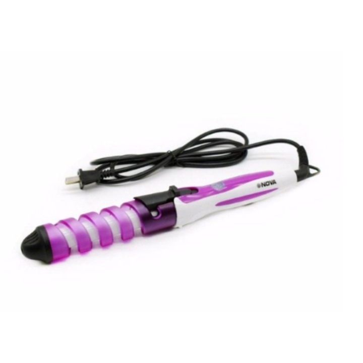 Ondulator de par Nova 360 Grade, strat ceramic, design ergonomic, 2 trepte reglabile, Hozro, Mov