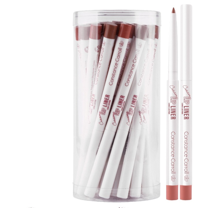 Constance Carroll ajakceruza készlet, 4 szín x 6 darab, 4 teszterrel