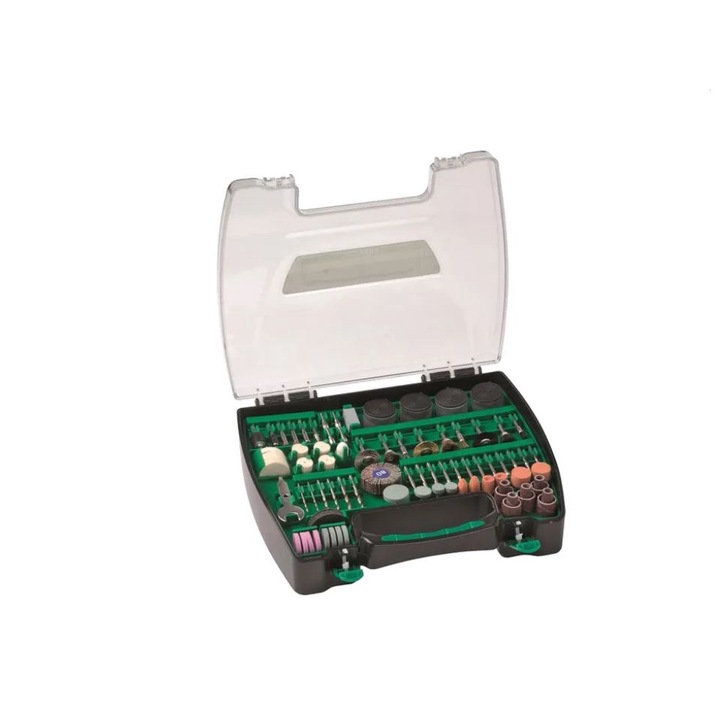 Set 200 accesorii pentru minifreza, Hikoki