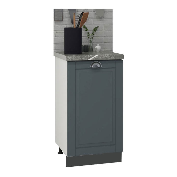 Corp inferior MDF de bucatarie, Seria Square, Badenmob, 40x50x78cm, Antracit